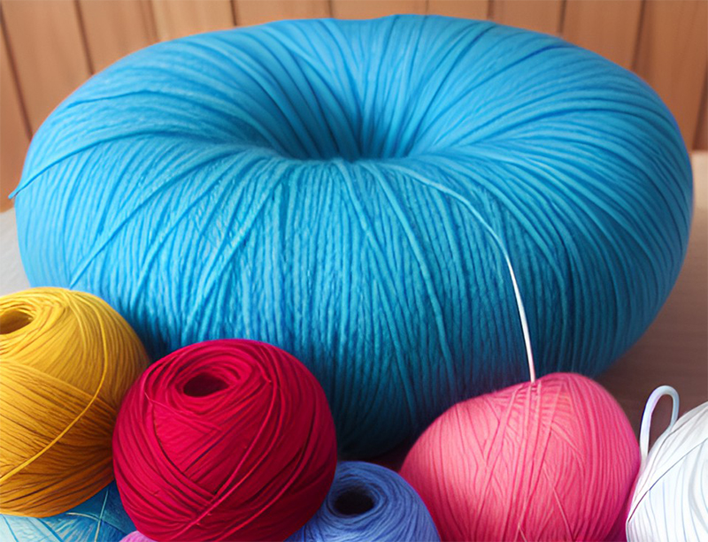 разноцветные нитки для вязания